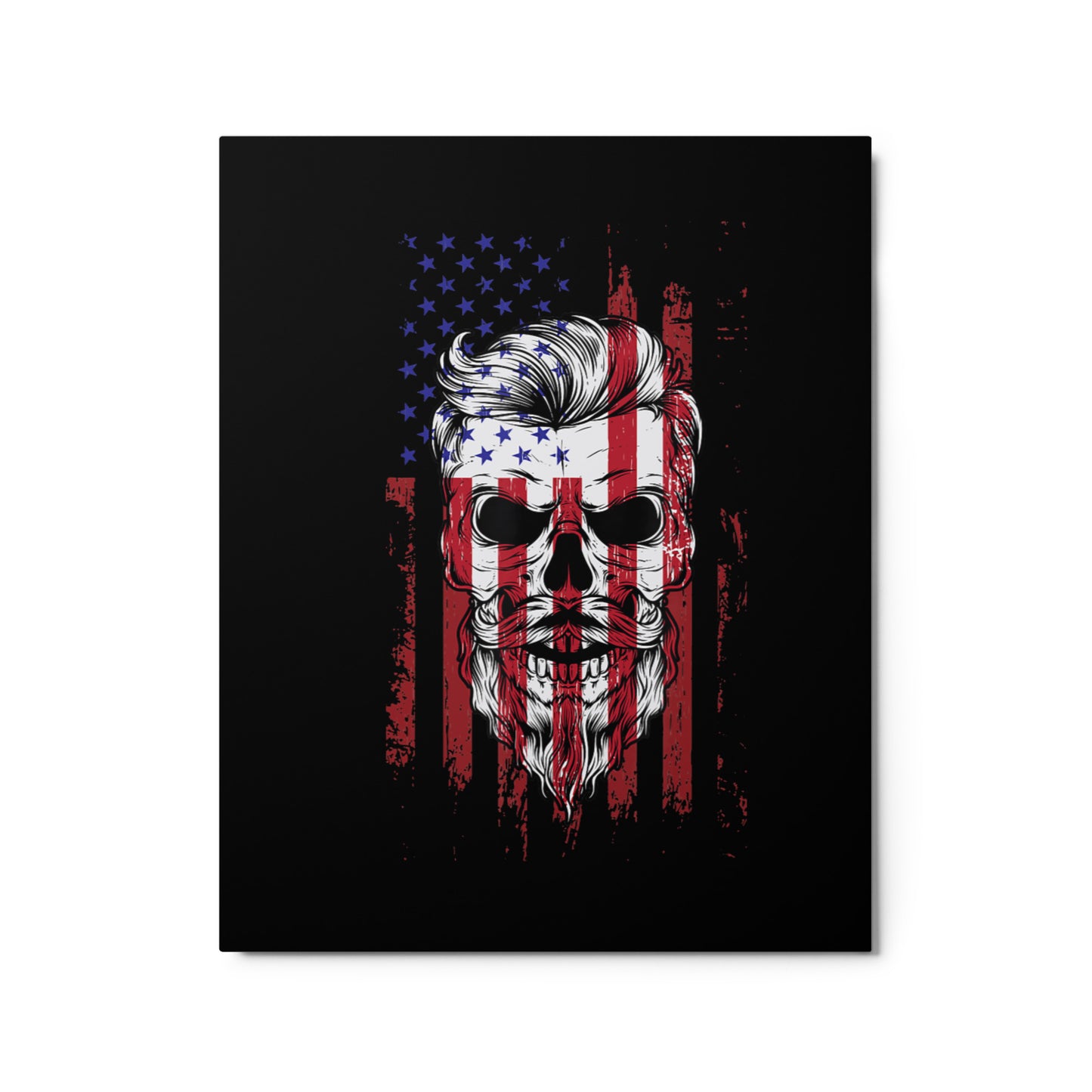 Skull Flag Metal prints