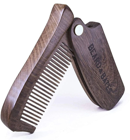 Sandalwood Switchblade Beard Comb